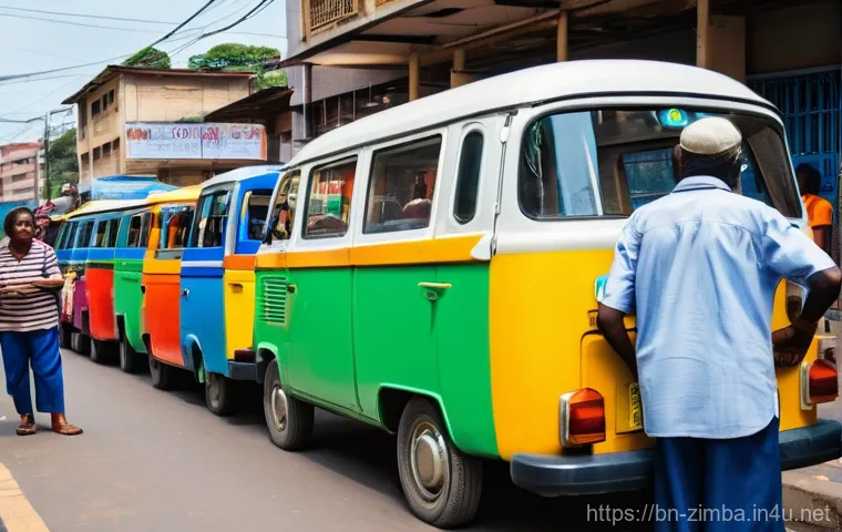 짐바브웨 생활 물가 비교 - **Prompt:** A bustling, vibrant local open-air market in a Zimbabwean city, filled with an abundance...