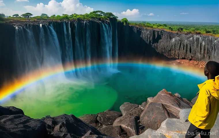 빅토리아 폭포 관광 팁 - 7 kilometers wide. A dense, ethereal spray, referred to as 'Mosi-oa-Tunya' (The Smoke That Thunders)...