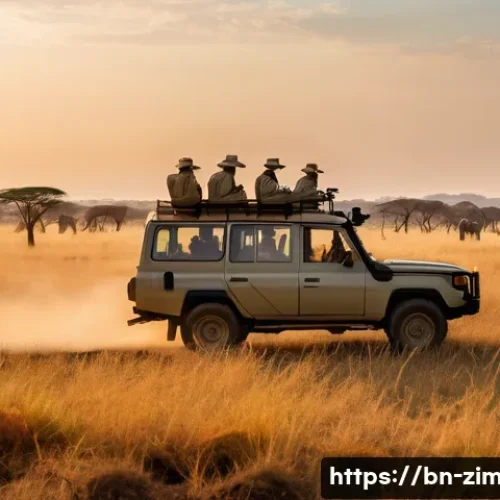 짐바브웨 여행 안전 주의사항 - **Prompt: "Zimbabwean Safari: Responsible Wildlife Observation"**
    A vibrant, cinematic image cap...